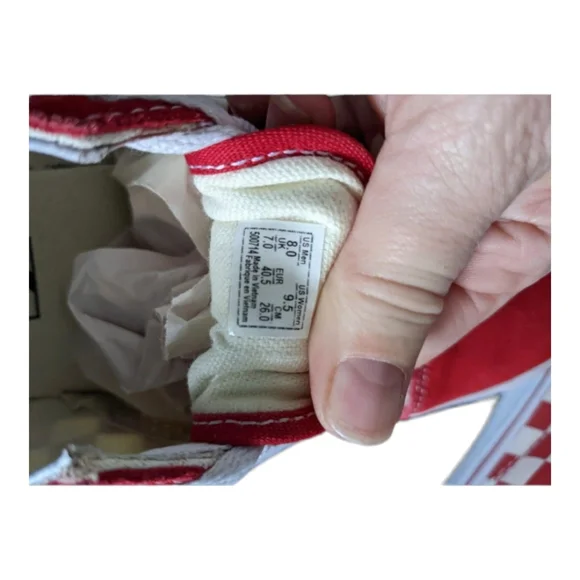 Primary Check Old Skool Vans Unisex (M8, W9.5) - Picture 4 of 4